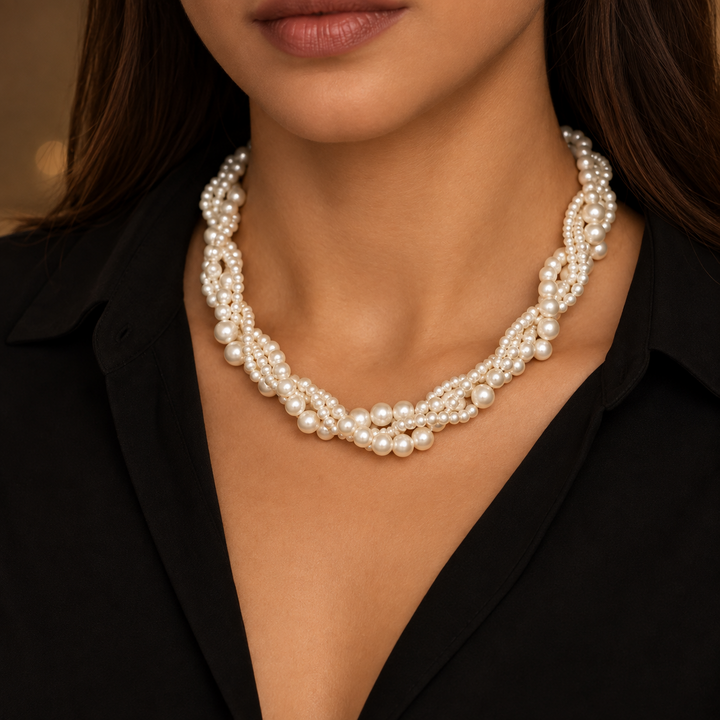 Victoria Layered Pearl Necklace