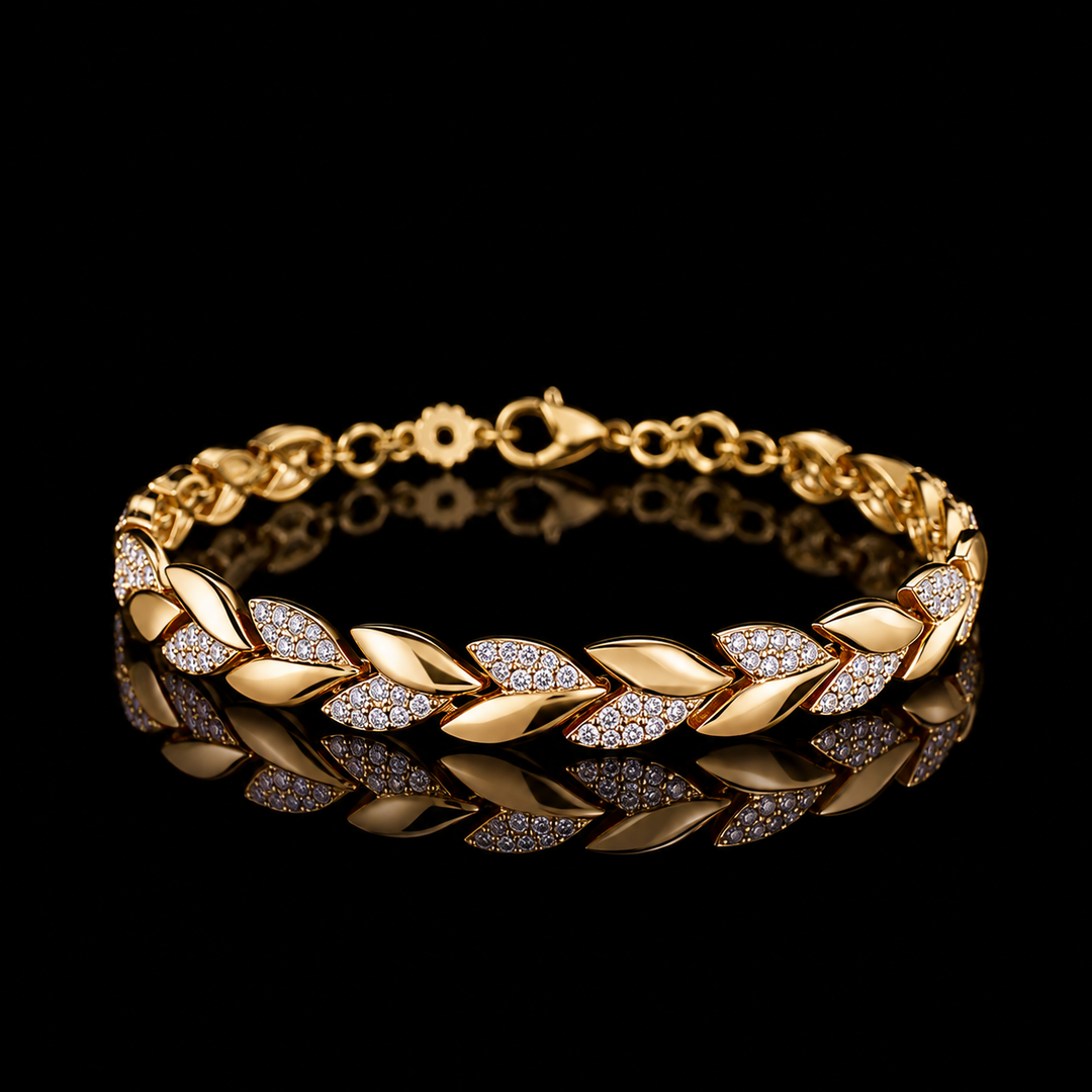 Crystal Laurel Bracelet