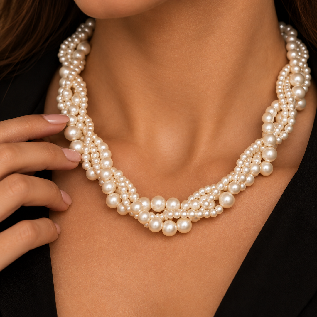 Victoria Layered Pearl Necklace