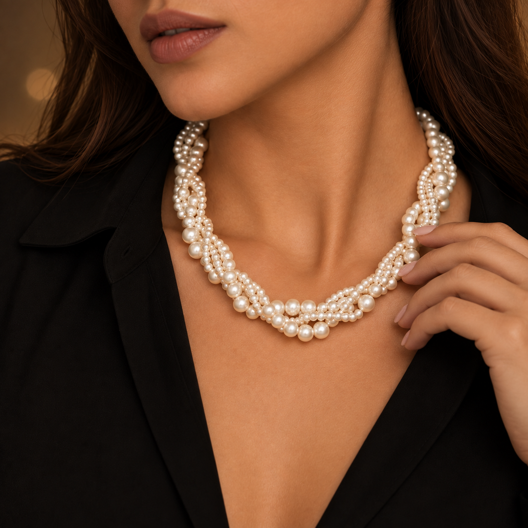 Victoria Layered Pearl Necklace