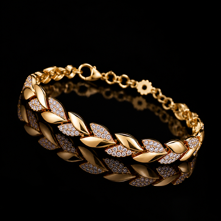 Crystal Laurel Bracelet