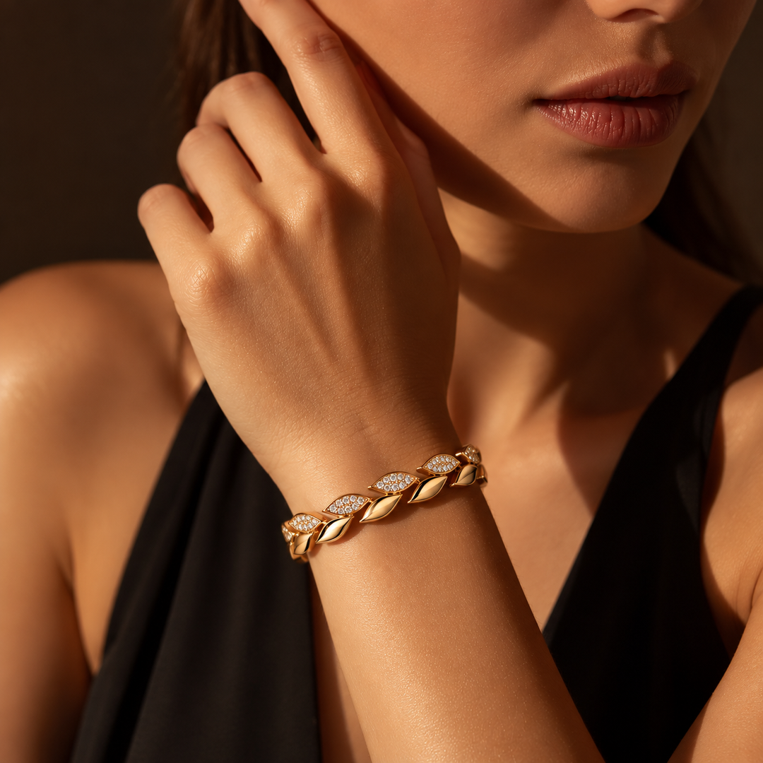 Crystal Laurel Bracelet