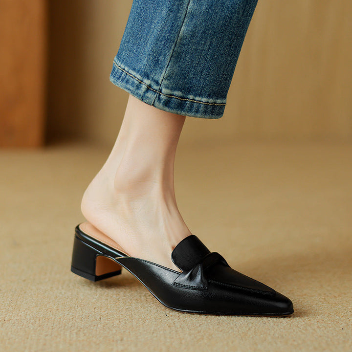 Amara Genuine Leather Mules