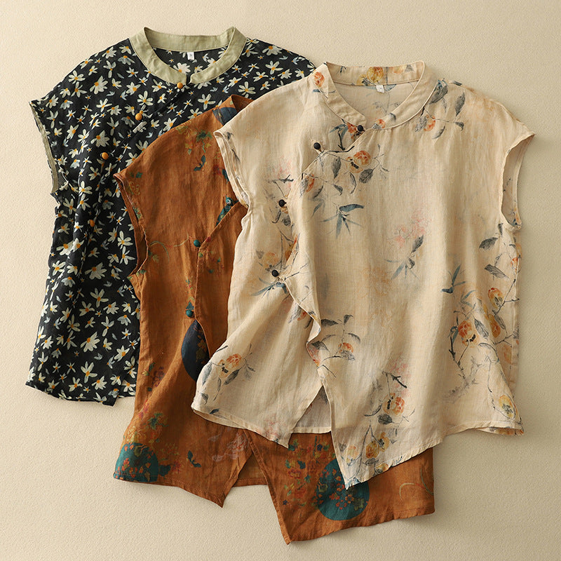 Alena Linen Blouse