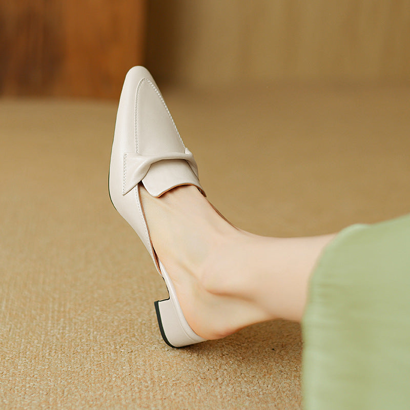 Amara Genuine Leather Mules