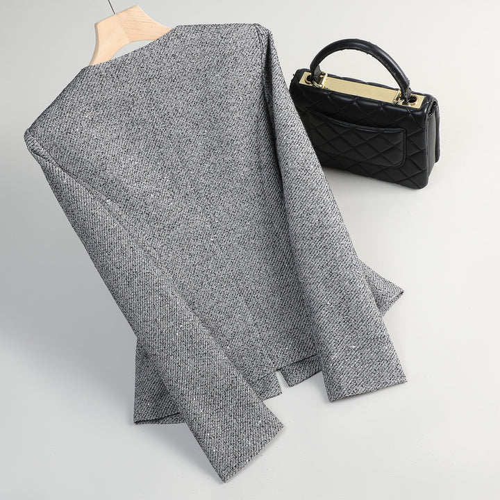 Rovena Pearl Button Blazer