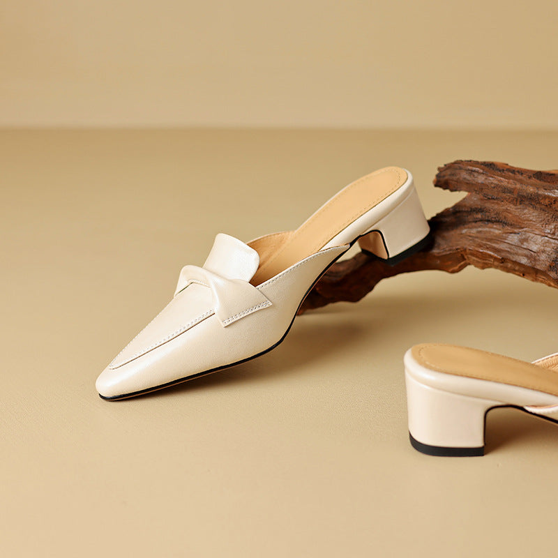Amara Genuine Leather Mules