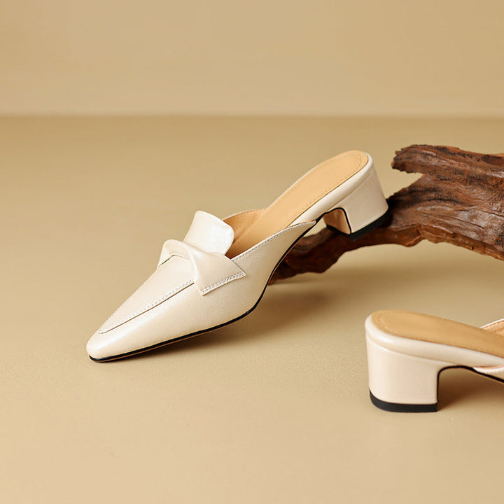Amara Genuine Leather Mules
