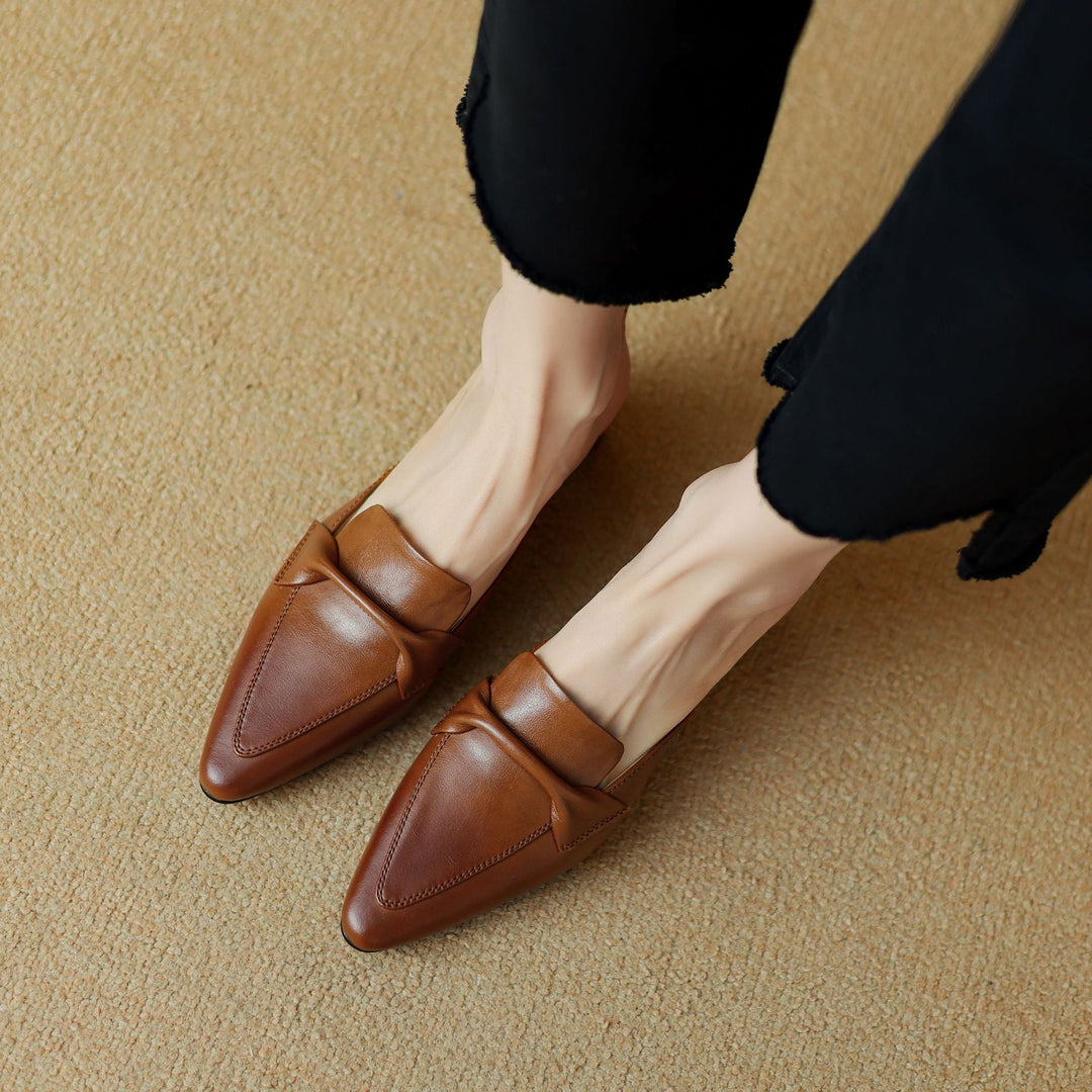 Amara Genuine Leather Mules