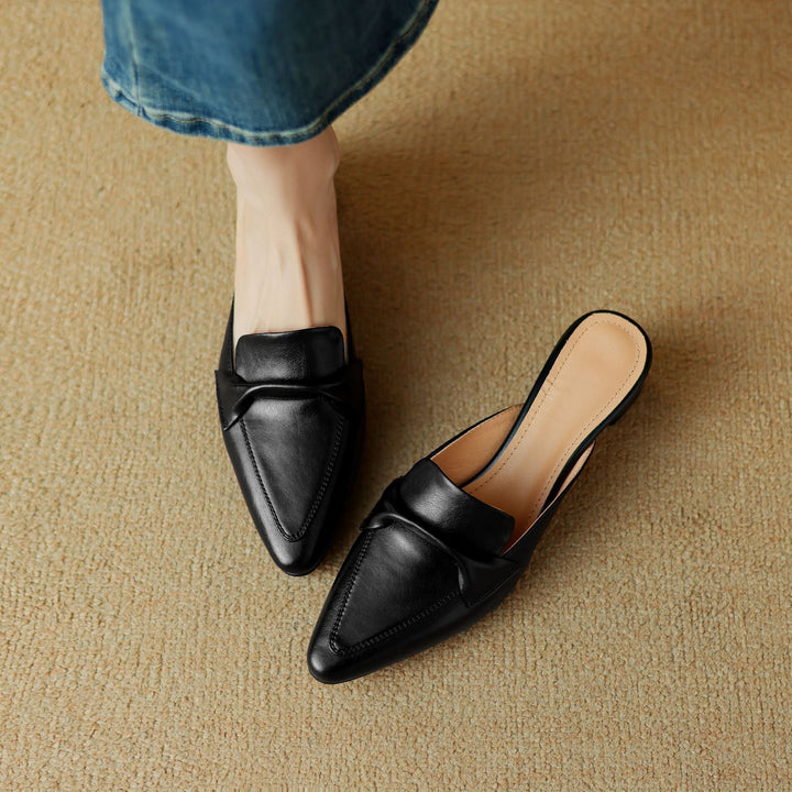 Amara Genuine Leather Mules