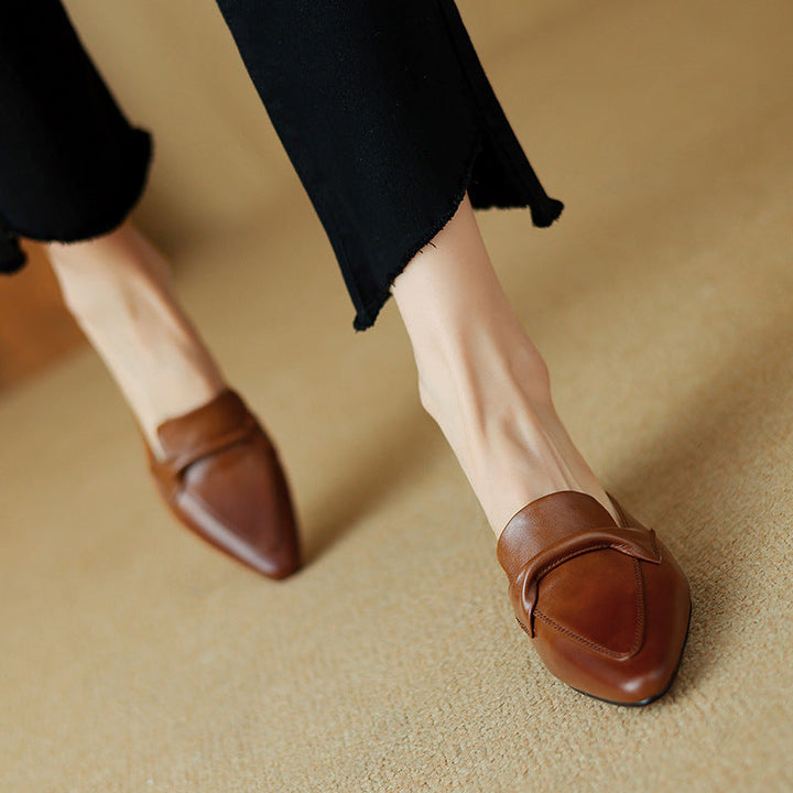 Amara Genuine Leather Mules