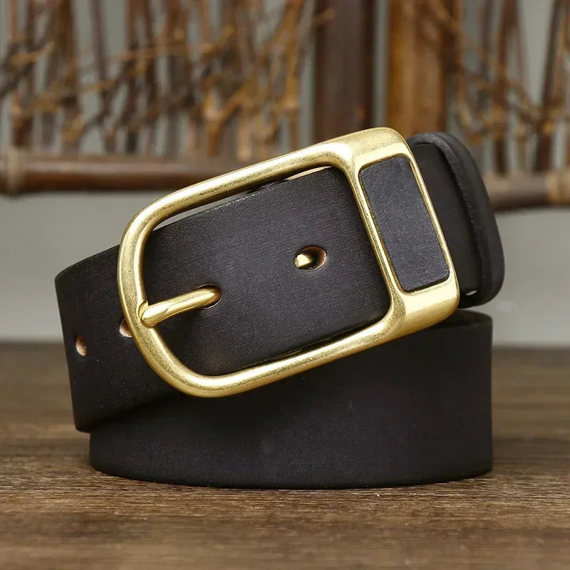 Darco Brass Buckel Leather Belt