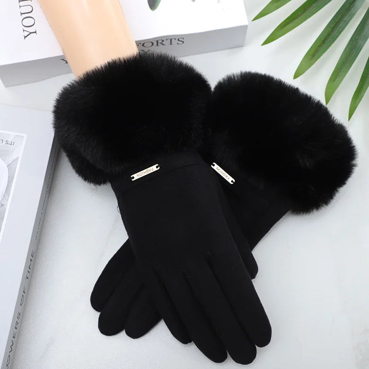 Bella Rosa Fur Gloves