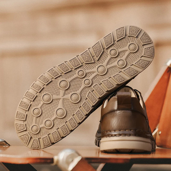 Bruke moc-toe Leather Shoes