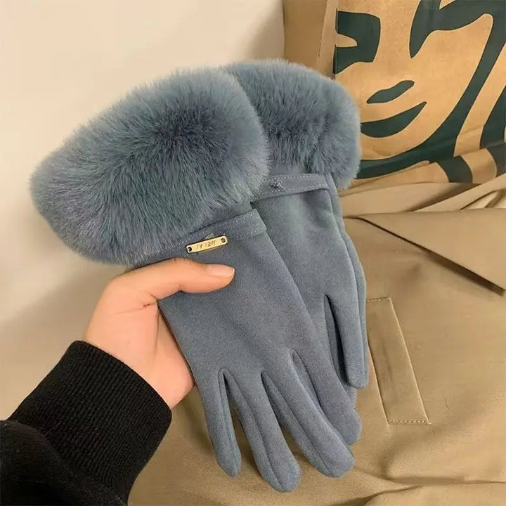 Bella Rosa Fur Gloves