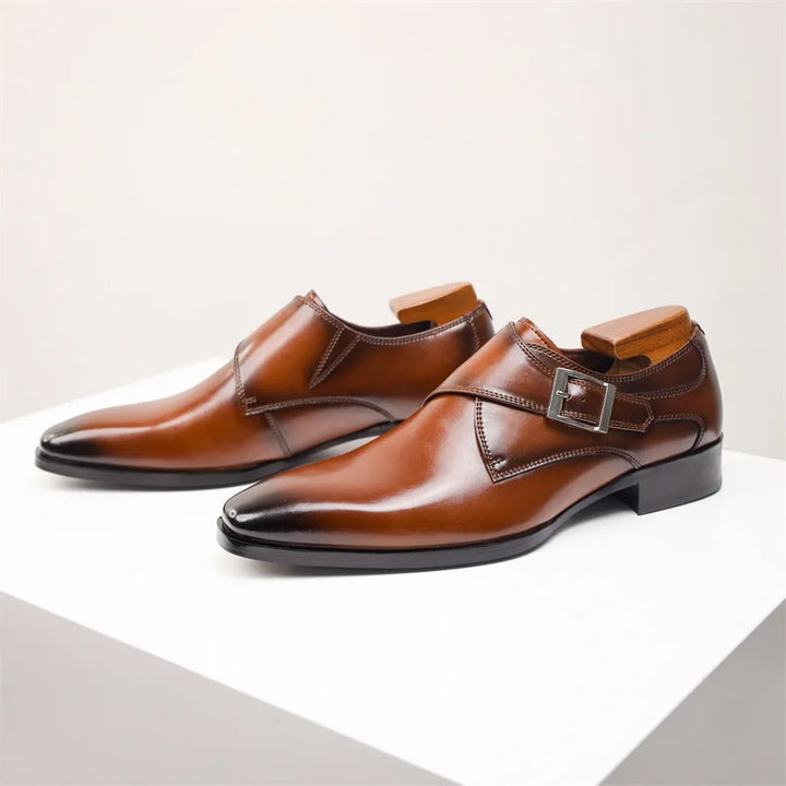 Devon Monk Strap Leather Shoes