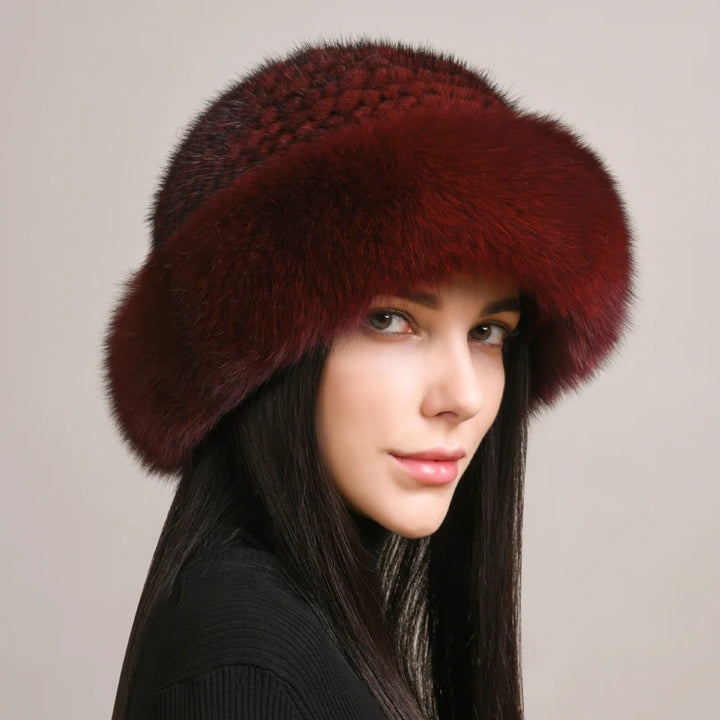 Siberian Knitted Mink Fur Hat