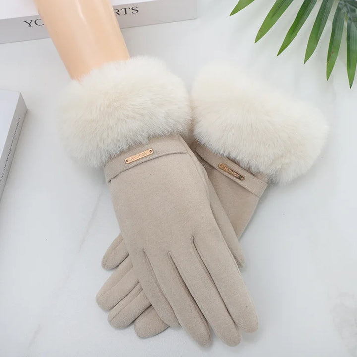 Bella Rosa Fur Gloves