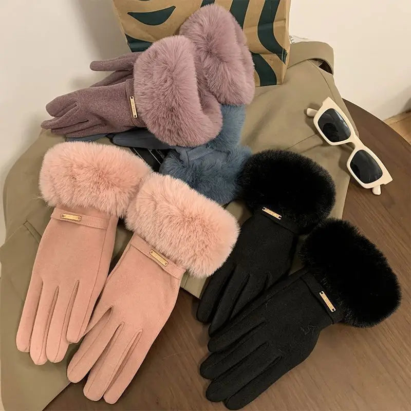 Bella Rosa Fur Gloves