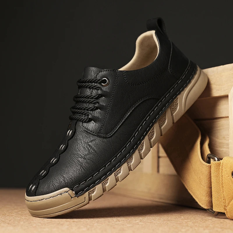 Bruke moc-toe Leather Shoes