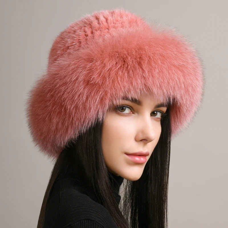 Siberian Knitted Mink Fur Hat