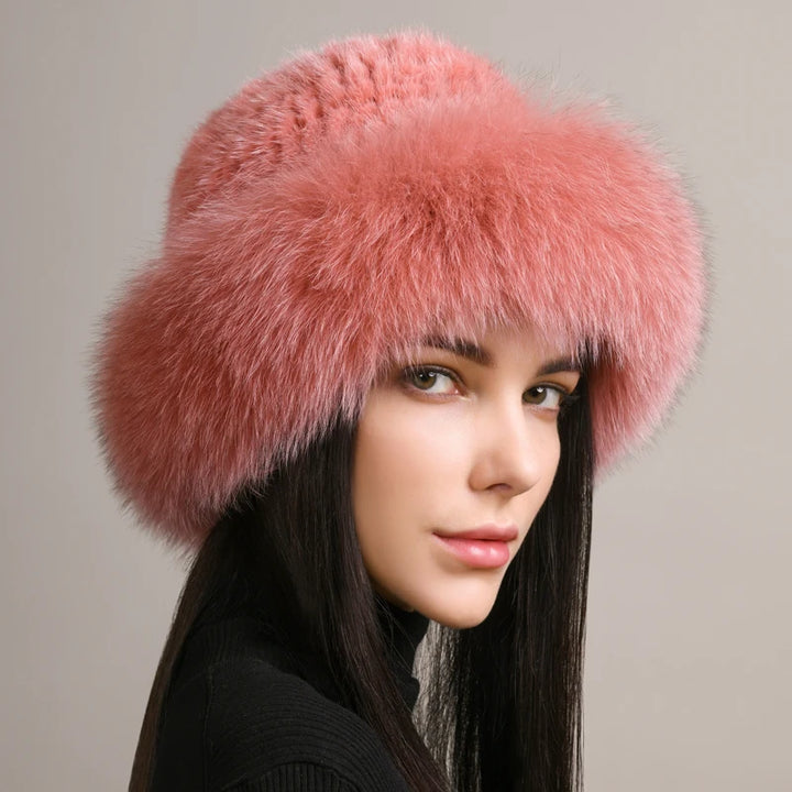 Siberian Knitted Mink Fur Hat