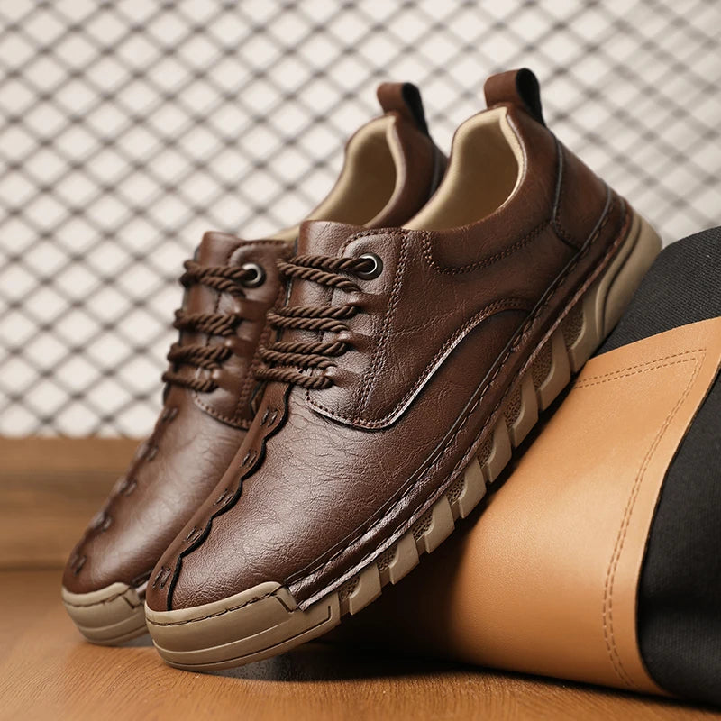 Bruke moc-toe Leather Shoes