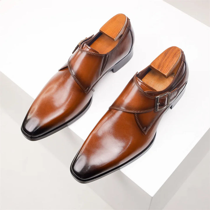 Devon Monk Strap Leather Shoes