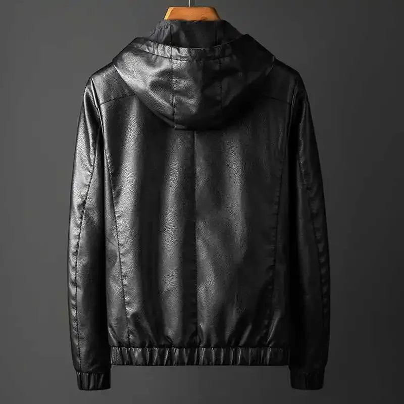 Nightfall Hooded Leather Jacket