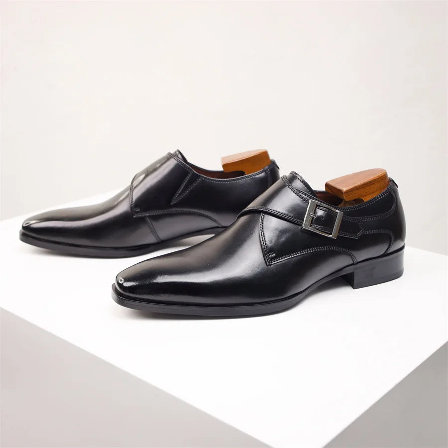 Devon Monk Strap Leather Shoes