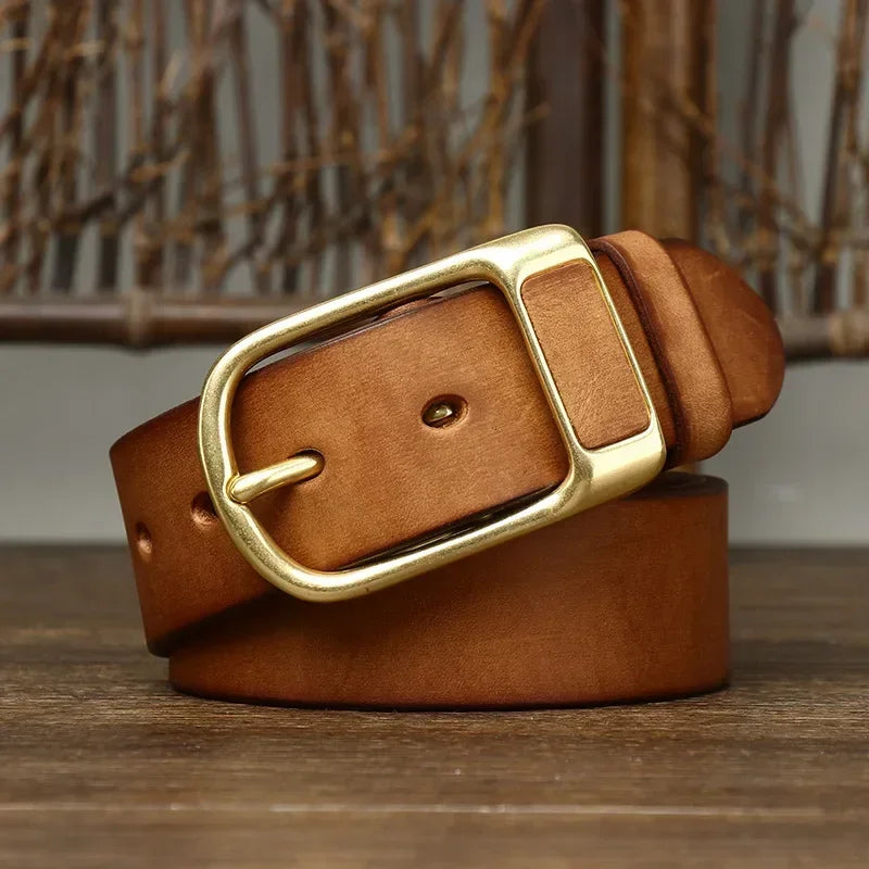 Darco Brass Buckel Leather Belt