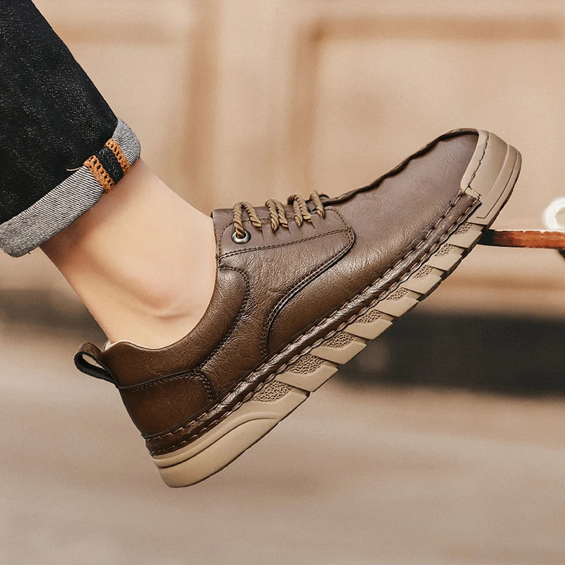 Bruke moc-toe Leather Shoes