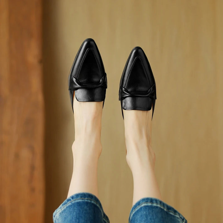 Mersia Genuine Leather Mules