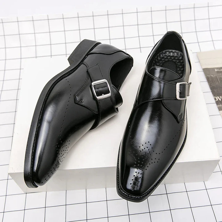 Bridgeton Monk Strap Leather Shoes