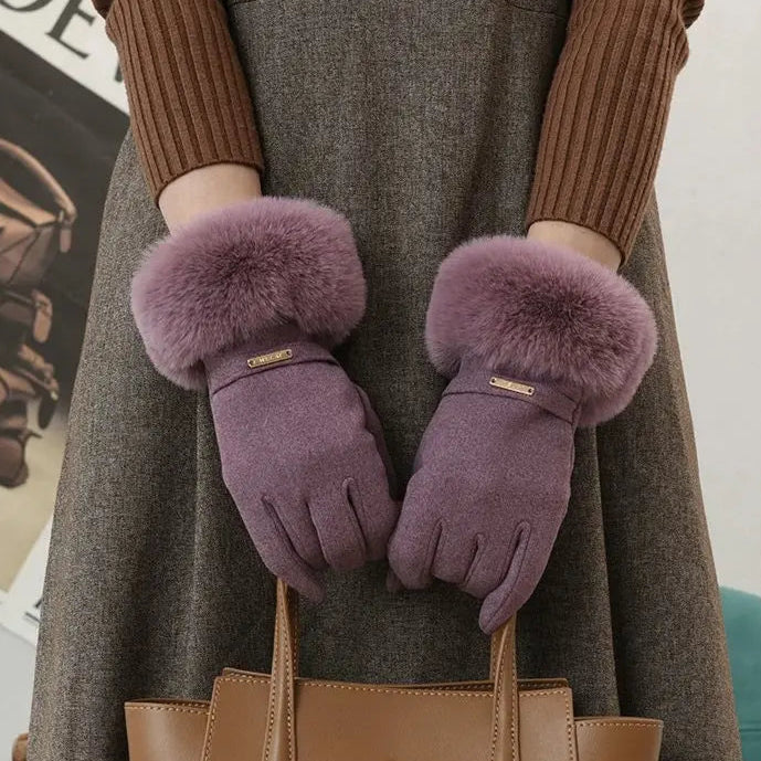 Bella Rosa Fur Gloves