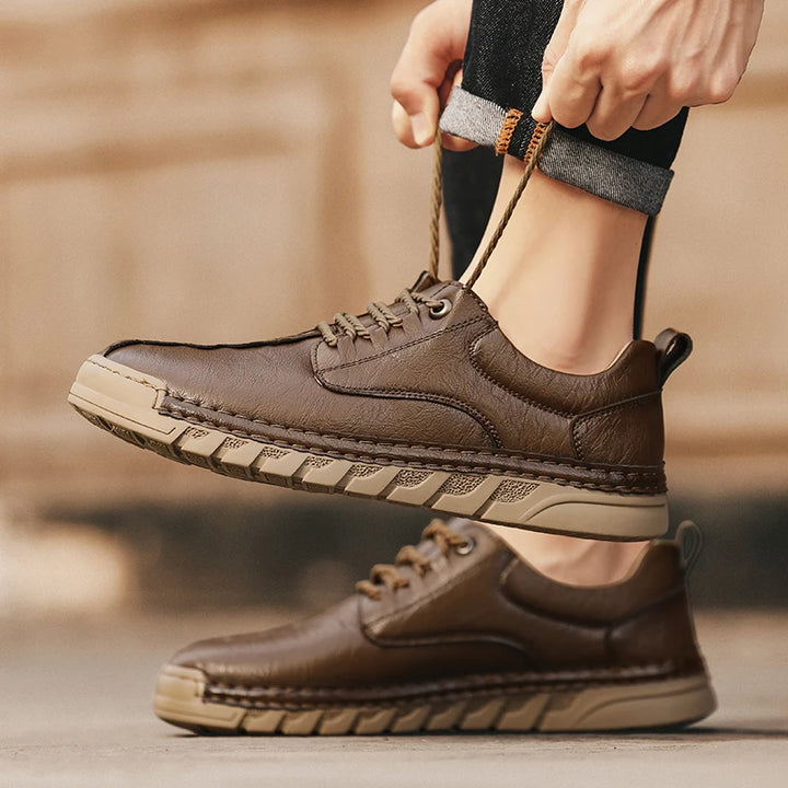 Bruke moc-toe Leather Shoes