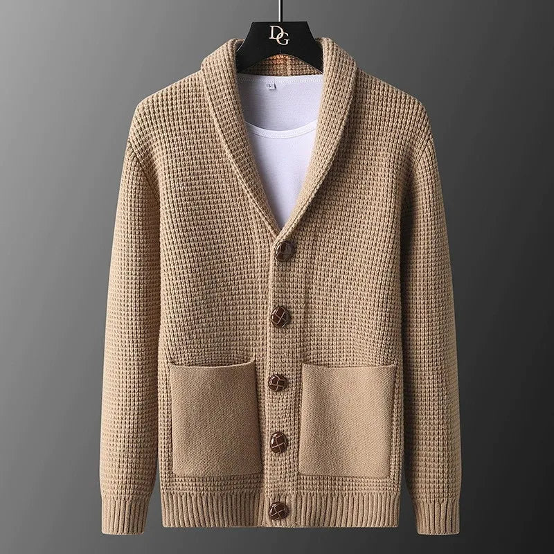 Marcel Waffle Knit Cardigan