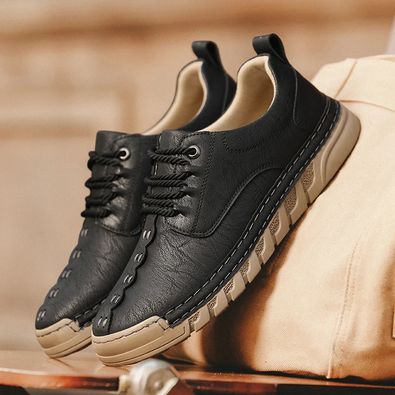 Bruke moc-toe Leather Shoes