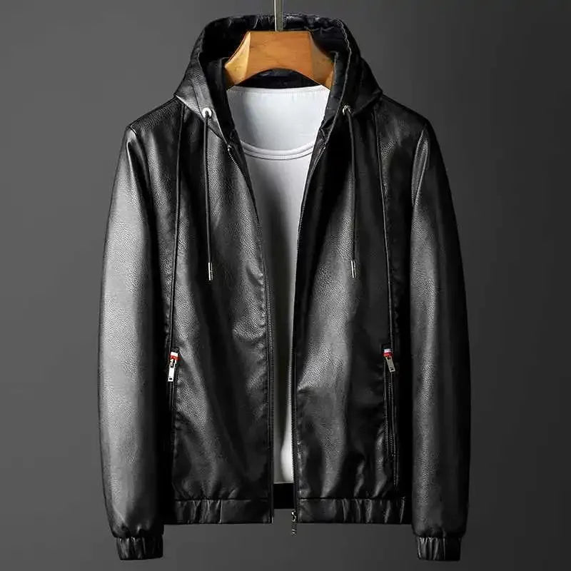 Nightfall Hooded Leather Jacket