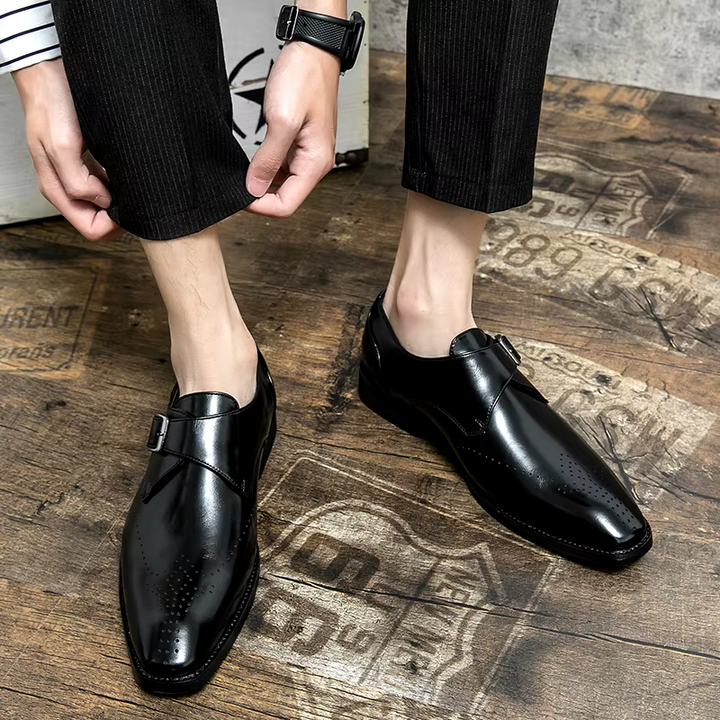 Bridgeton Monk Strap Leather Shoes