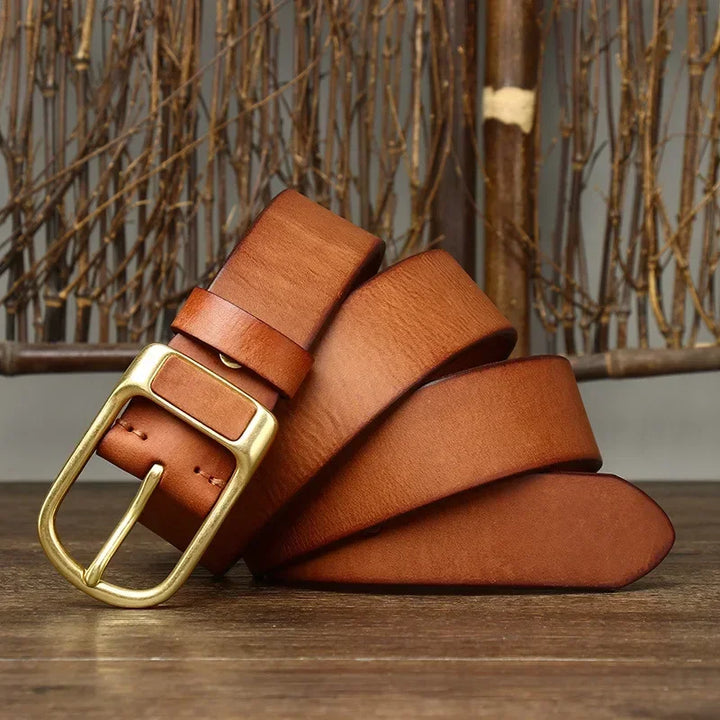 Darco Brass Buckel Leather Belt