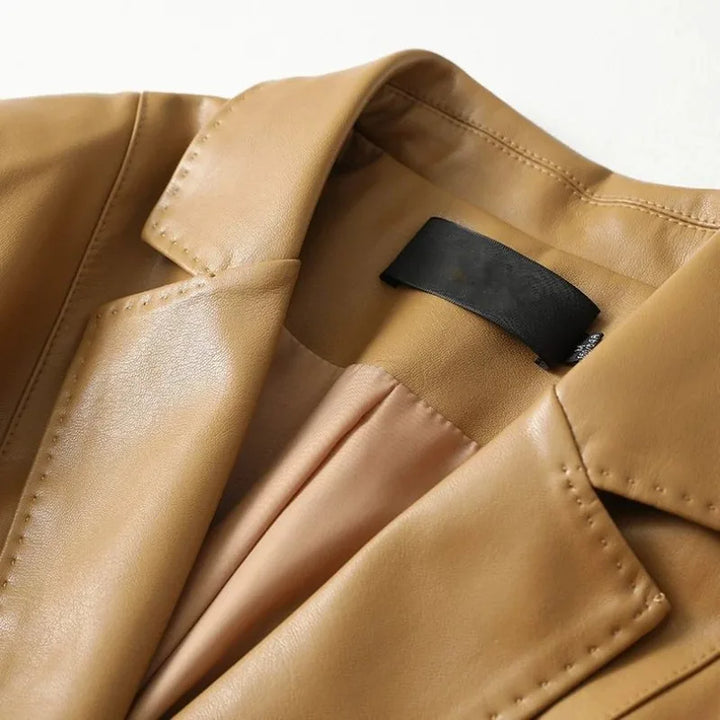 Rivera Lambskin Leather Blazer