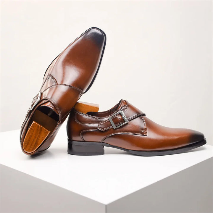 Devon Monk Strap Leather Shoes