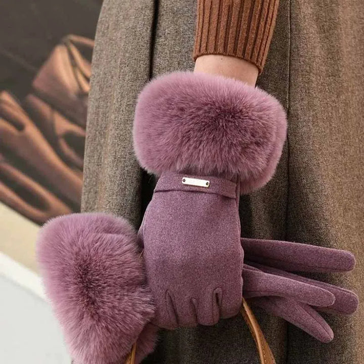 Bella Rosa Fur Gloves