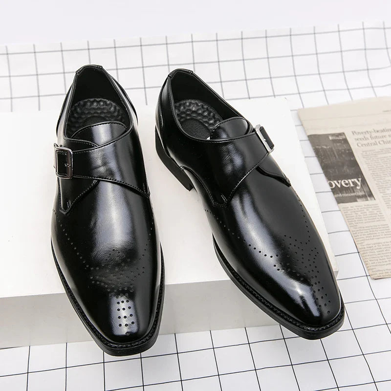 Bridgeton Monk Strap Leather Shoes