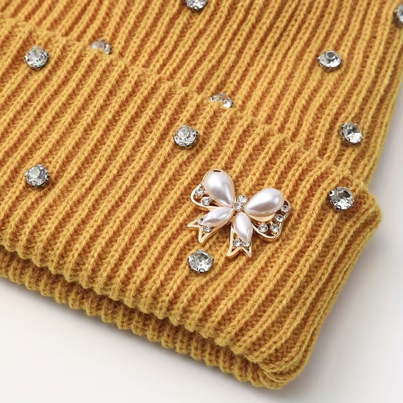 Aviana Crystal Knit Beanie