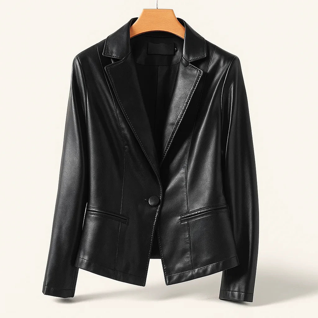 Rivera Lambskin Leather Blazer