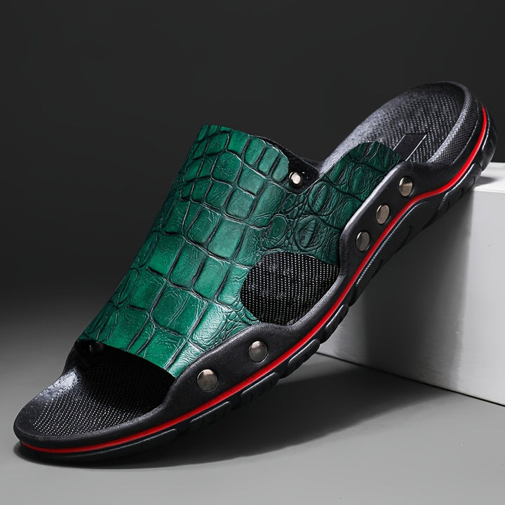Arlo Leather Slides