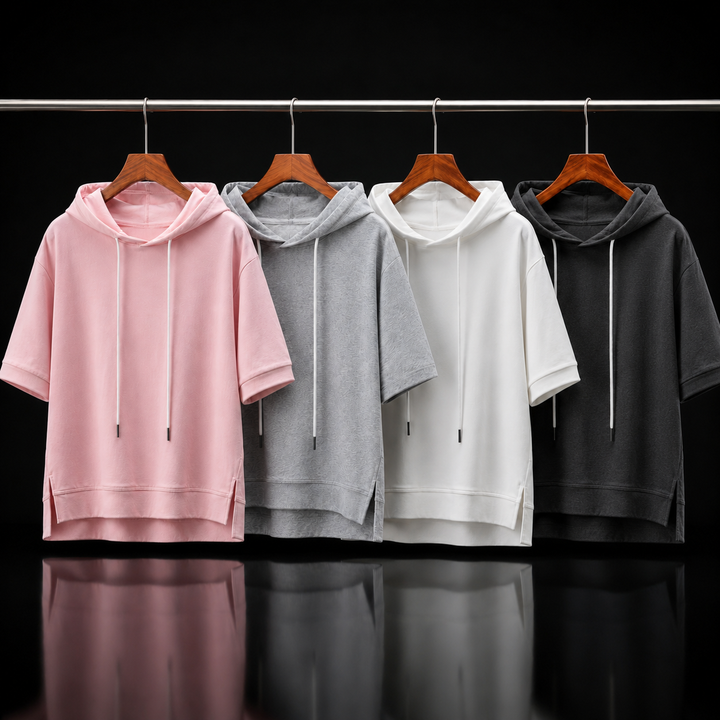 Willow Cotton Half Sleeve Hoodie
