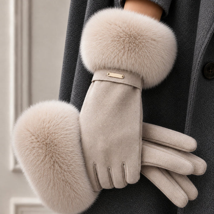 Siberian Aurora Fur Gloves